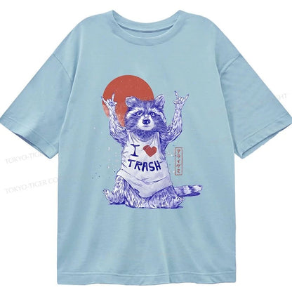 Tokyo-Tiger I love Trash Classic T-Shirt