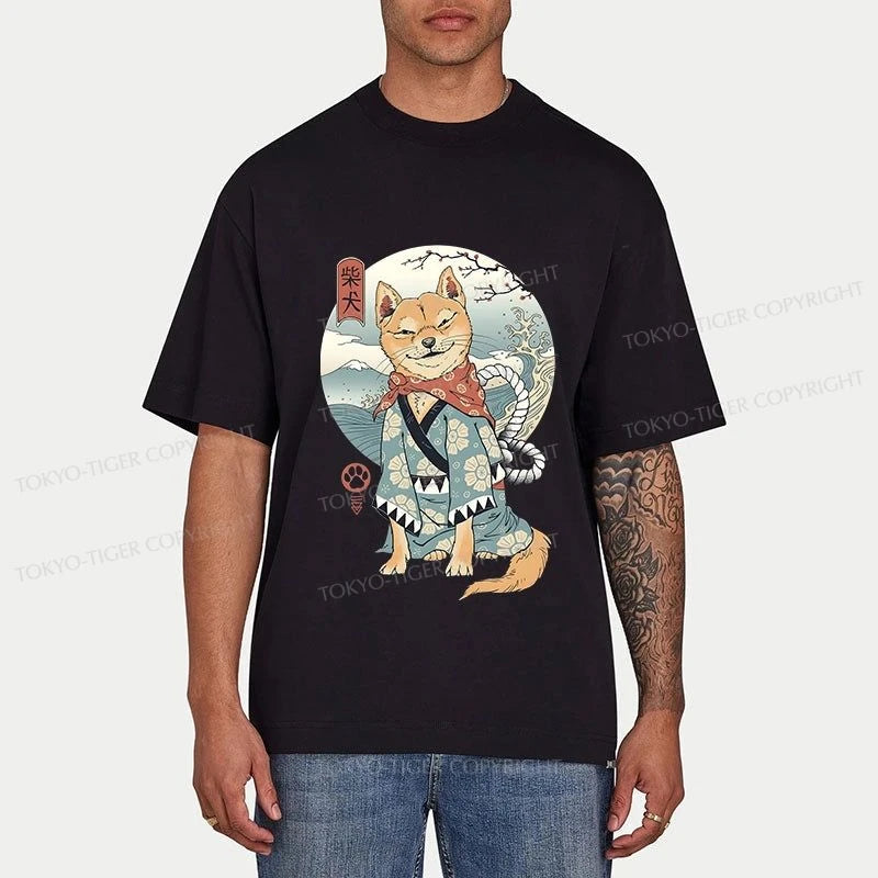 Tokyo-Tiger Samurai Shiba Dog Japanese Classic T-Shirt