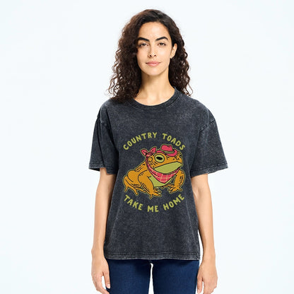 Tokyo-Tiger Country Style Frog Washed T-Shirt