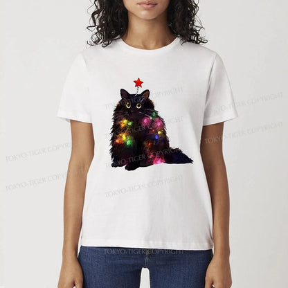 Tokyo-Tiger Christmas Lights Cat Classic T-Shirt