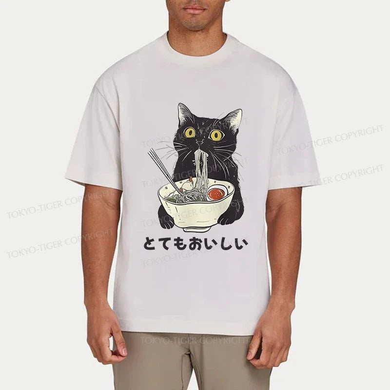 Tokyo-Tiger Cats Eat Ramen Noodles Classic T-Shirt