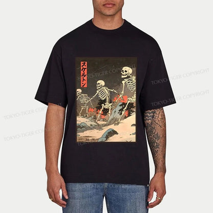 Tokyo-Tiger Japanese Rising Skeletons Classic T-Shirt