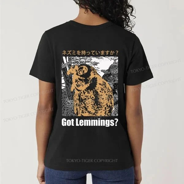 Tokyo-Tiger Do You Have Lemmings Japanese Front Back Classic T-Shirt