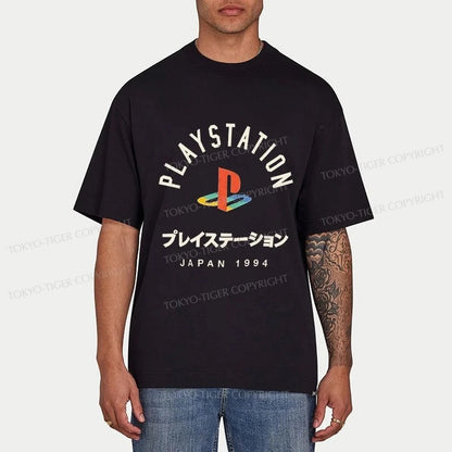 Tokyo-Tiger PlayStation Logo Japan Classic T-Shirt