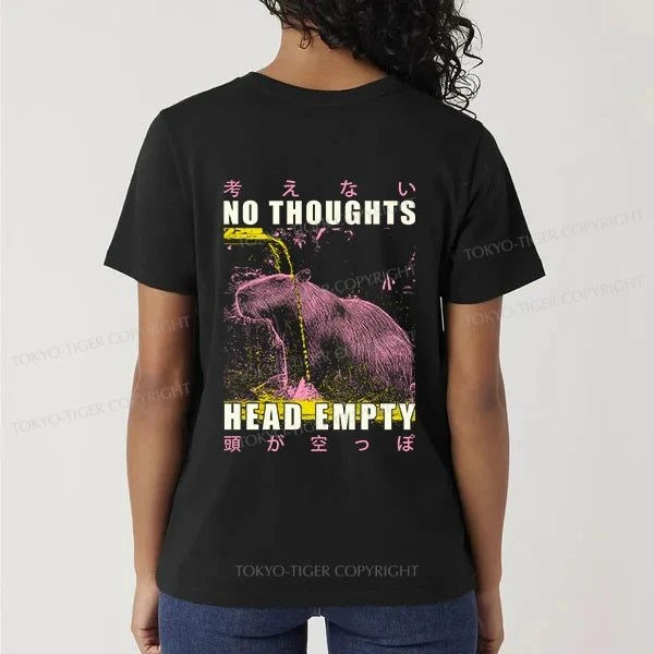 Tokyo-Tiger No Thoughts Head Empty Front Back Classic T-Shirt