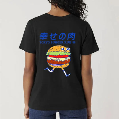 Tokyo-Tiger Tokyo Burger Run Japanese Front Back Classic T-Shirt