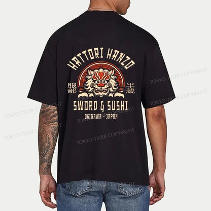 Tokyo-Tiger Hattori Hanzo Sword Front Back Classic T-Shirt