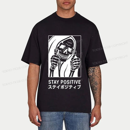 Tokyo-Tiger Stay Positive Skeleton Classic T-Shirt