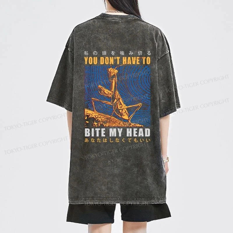 Tokyo-Tiger You Don't Have To Front Back Washed T-Shirt