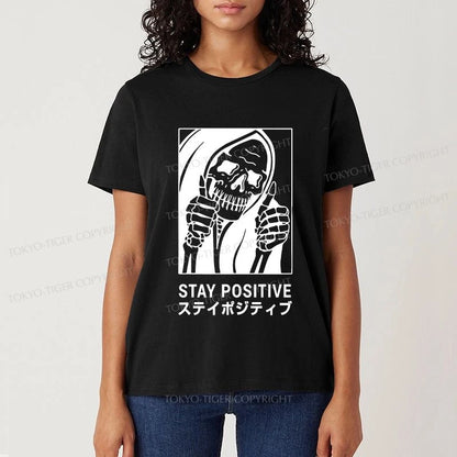 Tokyo-Tiger Stay Positive Skeleton Classic T-Shirt