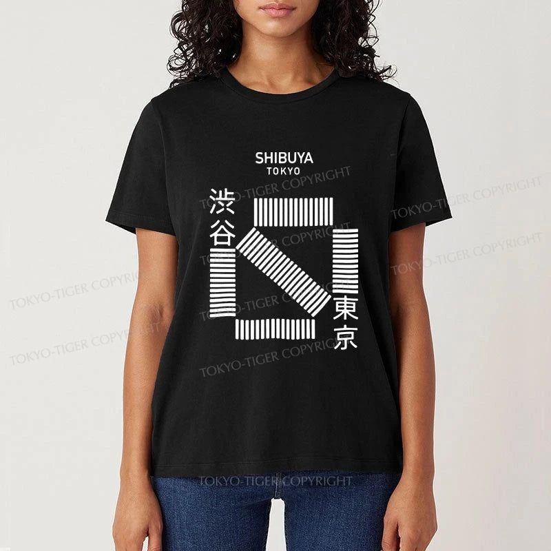 Tokyo-Tiger Japanese Shibuya Crossing Classic T-Shirt