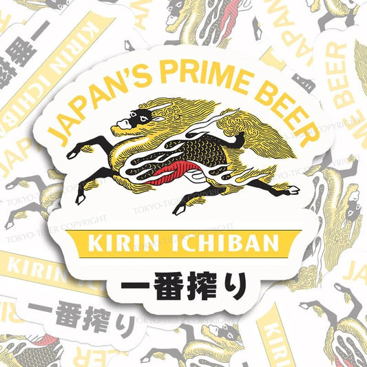 Tokyo-Tiger Kirin Ichiban Beer Logo Japanese Sticker