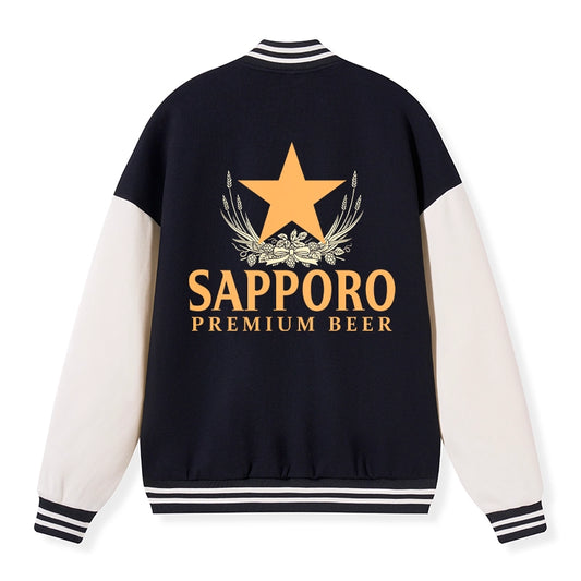 Tokyo-Tiger Sapporo Beer Logo Japanese Embroidery Varsity Jacket