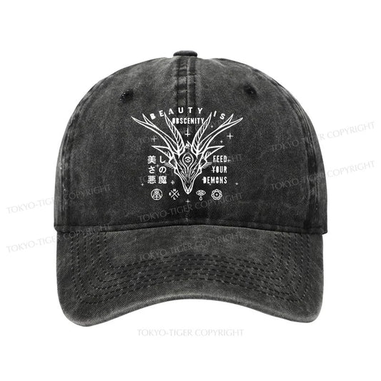 Tokyo-Tiger Beautiful Devil Japanese Washed Cap