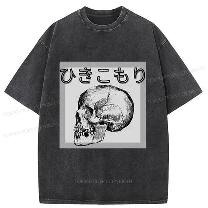 Tokyo-Tiger A Decadent Skeleton Washed T-Shirt