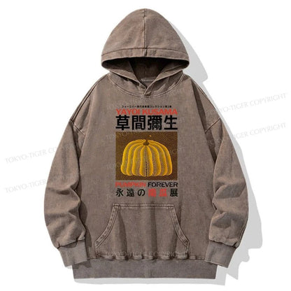 Tokyo-Tiger Forever Pumpkin Exhibition Japanese Washed Hoodie