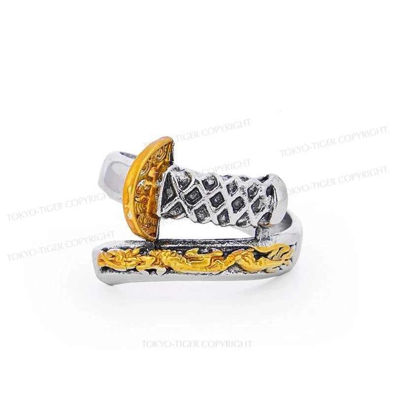 Tokyo-Tiger Japanese Samurai Dragon Sword Ring