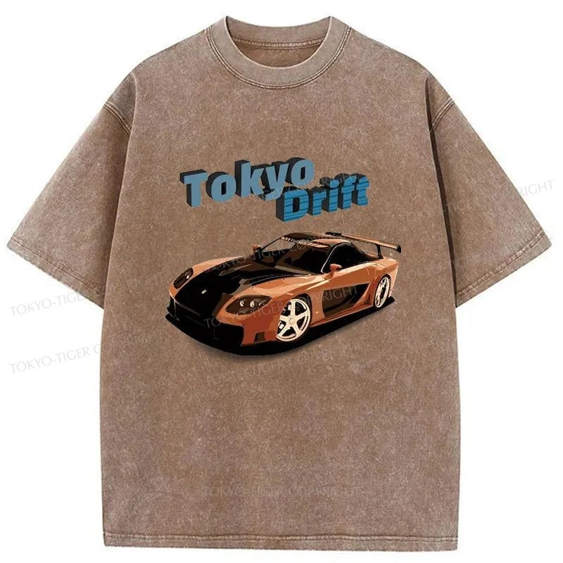 Tokyo-Tiger Fast And Furious-Tokyo Drift Washed T-Shirt