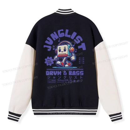 Tokyo-Tiger Junglist DNB Japan Embroidery Varsity Jacket