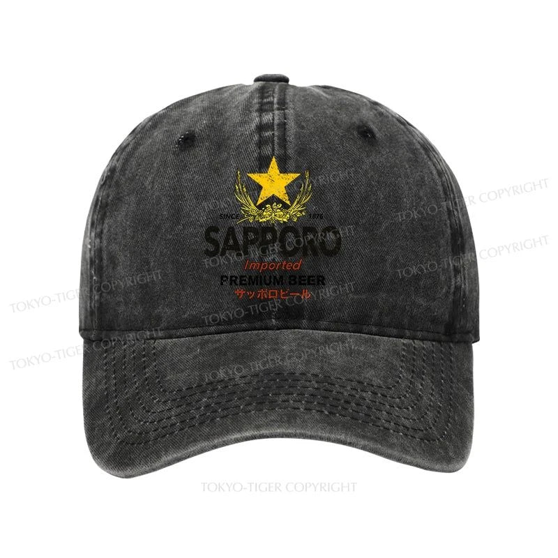 Tokyo-Tiger Sapporo Beer Star Japanese Washed Cap