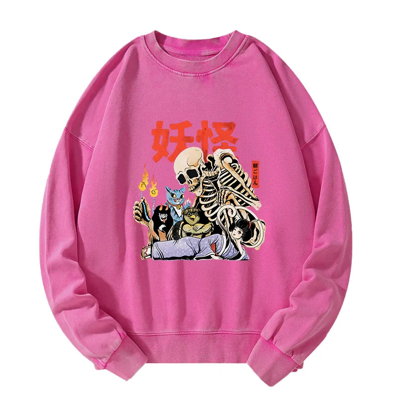 Tokyo-Tiger The Yokai Club Washed Sweatshirt