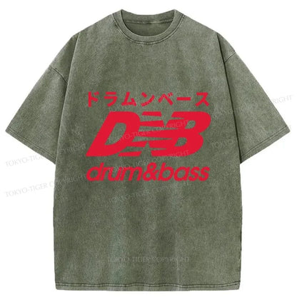 Tokyo-Tiger Drum And Bass Japan Washed T-Shirt