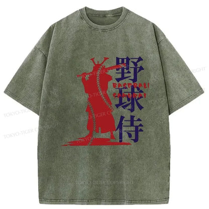 Tokyo-Tiger Baseball Samurai Washed T-Shirt