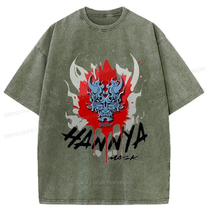 Tokyo-Tiger Hannya Mask Japan Washed T-Shirt