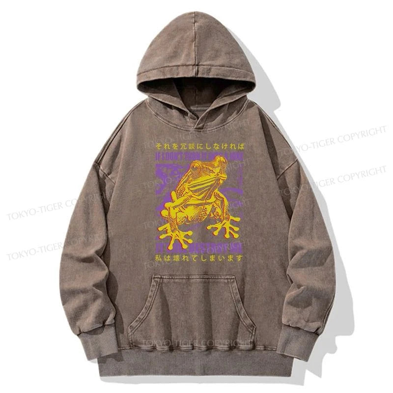 Tokyo-Tiger A Frog Prone To Emotional Breakdown Washed Hoodie