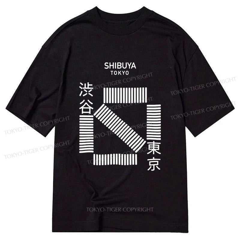 Tokyo-Tiger Japanese Shibuya Crossing Classic T-Shirt