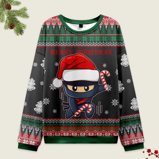 Tokyo-Tiger Ninja Kawai Japanese Christmas Ugly Sweater