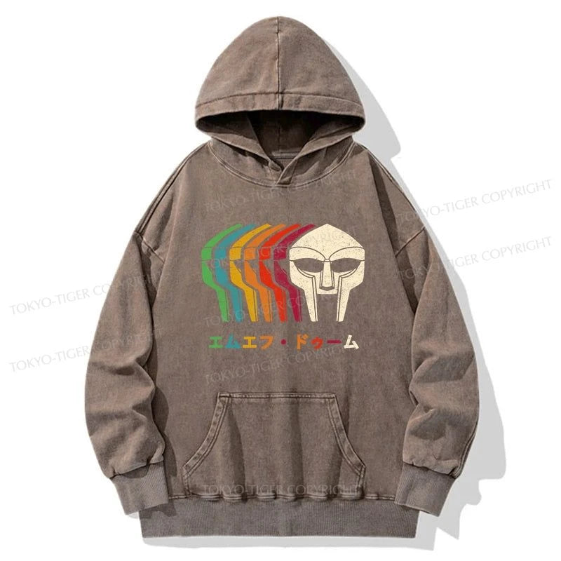 Tokyo-Tiger Retro MF Doom Washed Hoodie