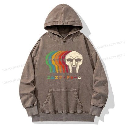 Tokyo-Tiger Retro MF Doom Washed Hoodie