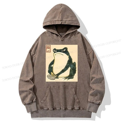 Tokyo-Tiger Matsumoto Hoji Japanese Frog Washed Hoodie