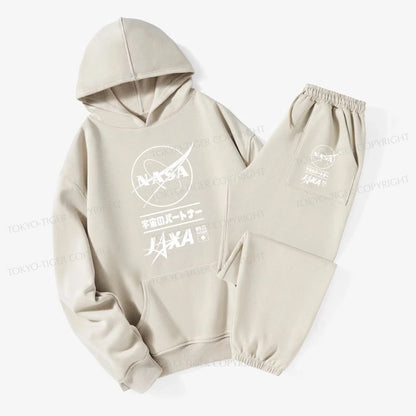 Tokyo-Tiger NASA JAXA Space Partners Fleece Lined Hoodie Set