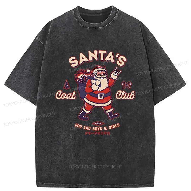 Tokyo-Tiger Santa's Coal Club Japan Washed T-Shirt