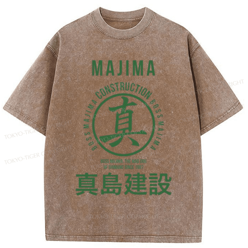 Tokyo-Tiger Majima Construction Japanese Washed T-Shirt