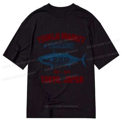 Tokyo-Tiger Japanese Tsukiji Fish Market Classic T-Shirt