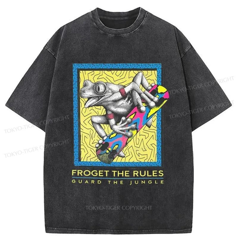 Tokyo-Tiger Froget The Rules Japanese Washed T-Shirt