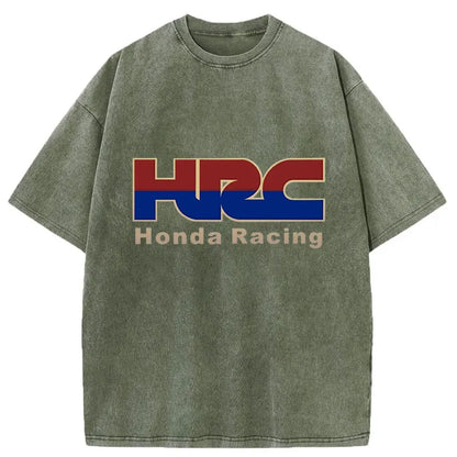 Tokyo-Tiger HRC Honda Racing Logo Japanese Washed T-Shirt