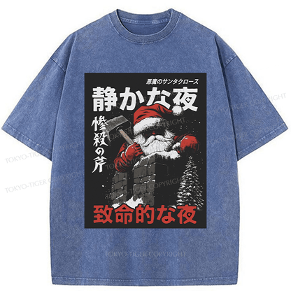 Tokyo-Tiger Not So Silent Night Washed T-Shirt