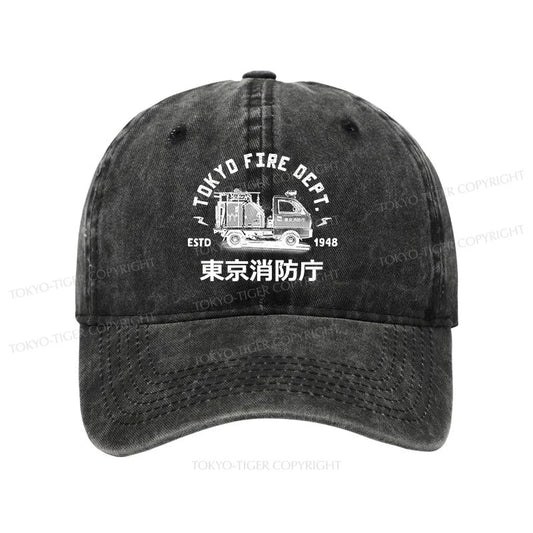 Tokyo-Tiger Tokyo Fire Dept Washed Cap