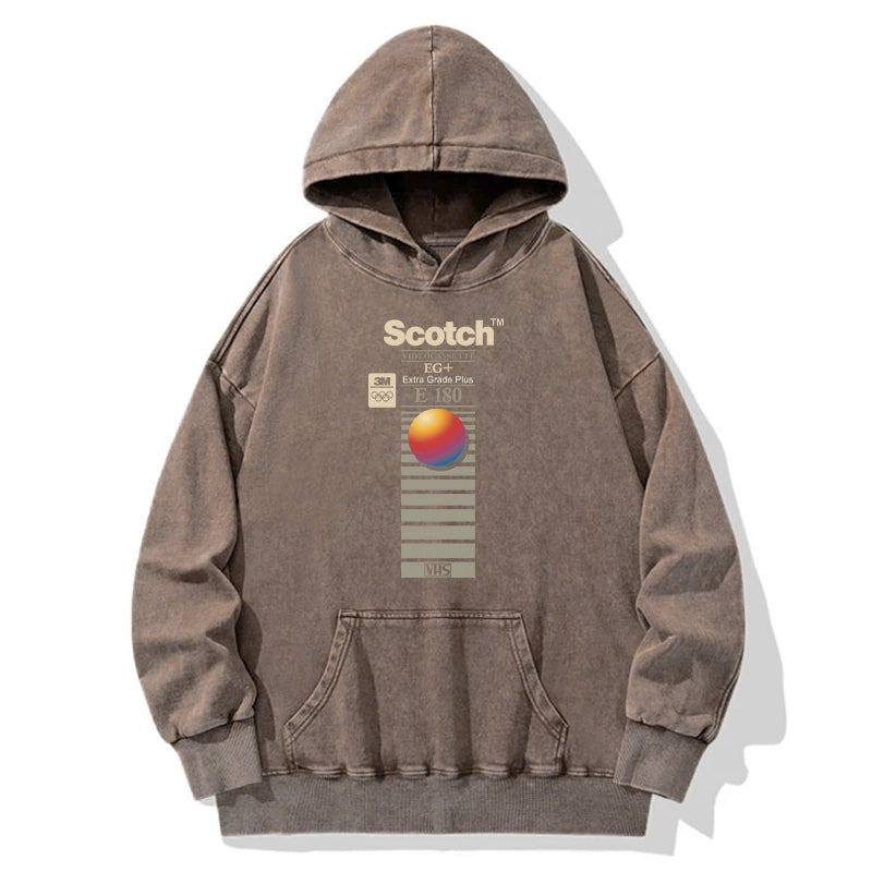 Tokyo-Tiger VHS Scotch E180 Washed Hoodie