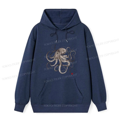 Tokyo-Tiger Octopus Japanese Calligraphy Classic Hoodie