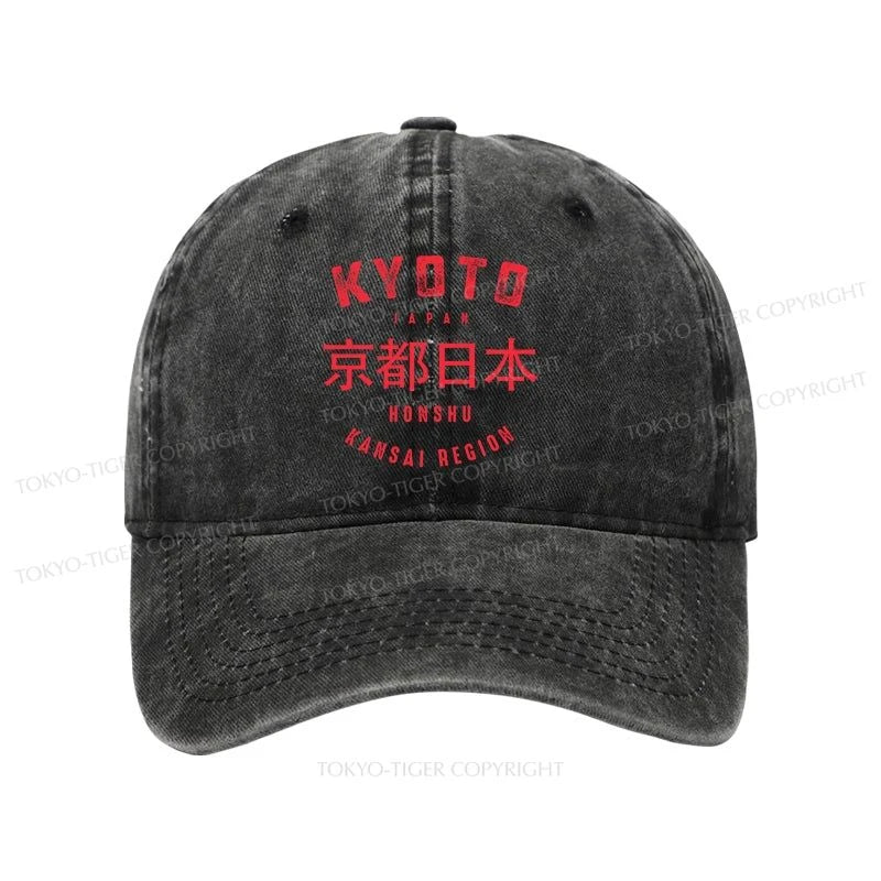 Tokyo-Tiger Kyoto City Japan Vintage Washed Cap