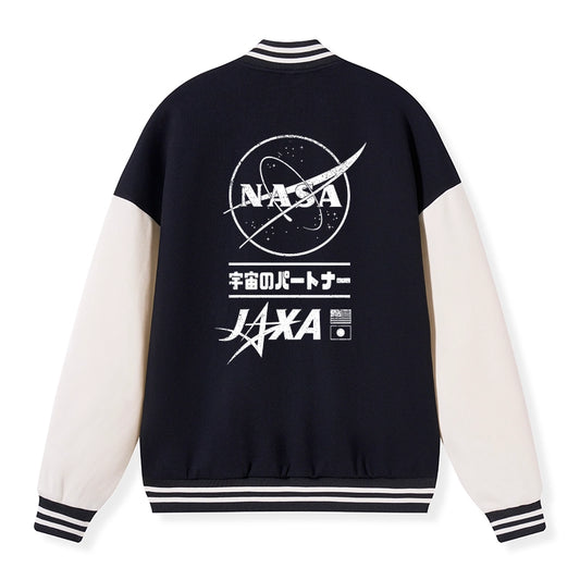 Tokyo-Tiger NASA JAXA Space Partners Embroidery Varsity Jacket