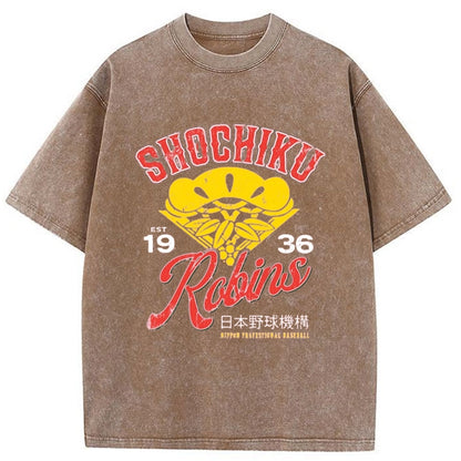 Tokyo-Tiger Shochiku Robins Washed T-Shirt