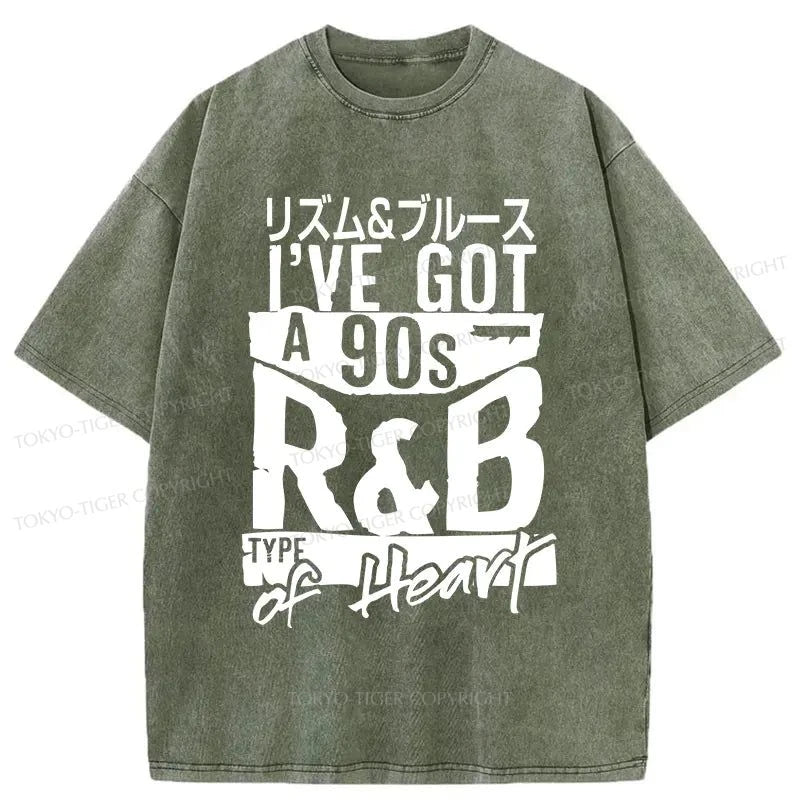 Tokyo-Tiger R&B Heart Japanese Washed T-Shirt