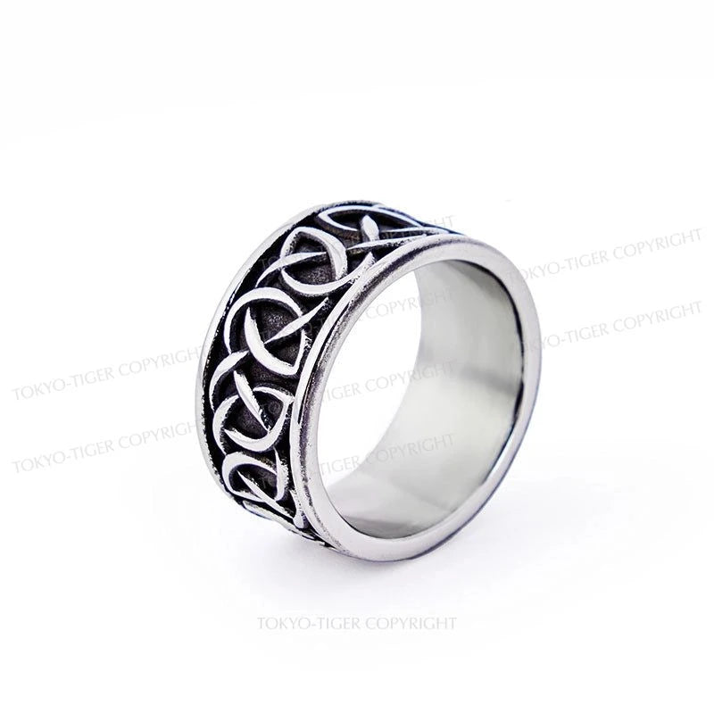 Tokyo-Tiger Viking Totem Celtic Pattern Ring