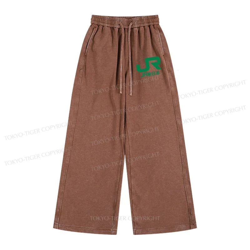 Tokyo-Tiger East Japan Railway Company Washed Sweatpants